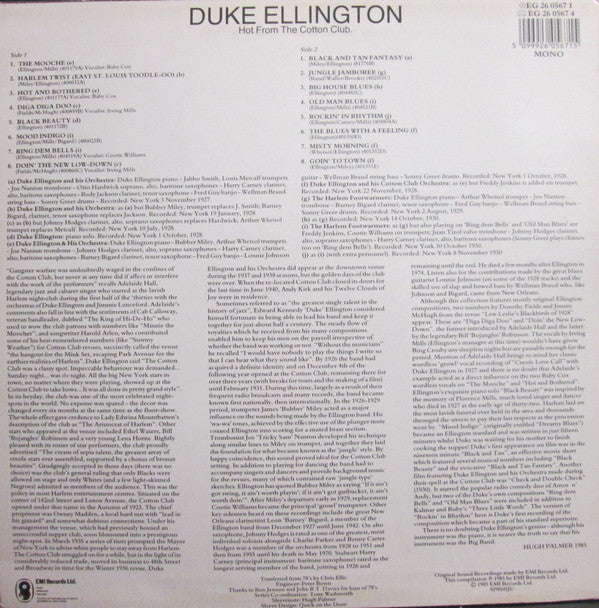 Duke Ellington : Hot From The Cotton Club (LP, Comp, Mono)