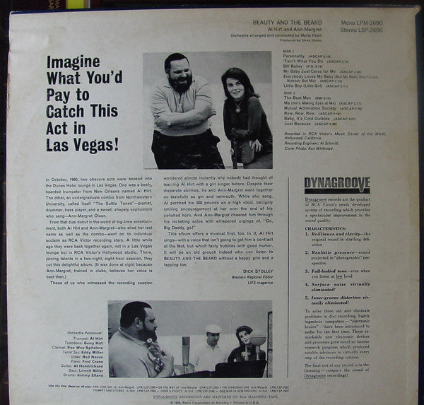 Al Hirt And Ann Margret : Beauty And The Beard (LP, Album, Ind)