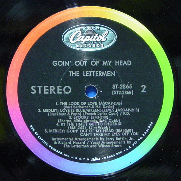 The Lettermen : Goin' Out Of My Head (LP, Album)