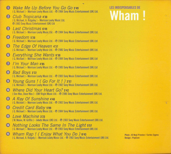 Wham! : Les Indispensables De Wham! (Versions Originales) (CD, Comp)