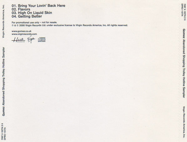 Gomez : Abandoned Shopping Trolley Hotline Sampler (CD, Promo, Smplr)