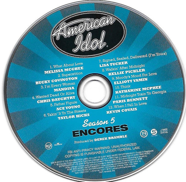 Various : American Idol Season 5 Encores (CD, Comp)