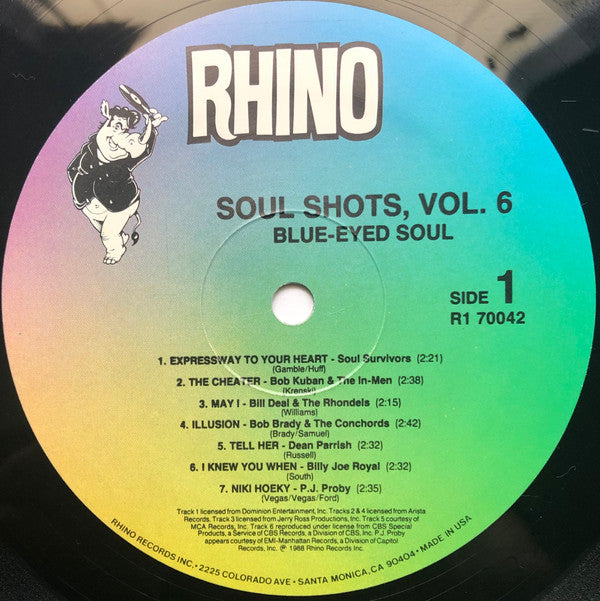 Various : Soul Shots Volume 6: "I'm White, I'm Alright" - Blue-Eyed Soul (LP, Comp, Rai)