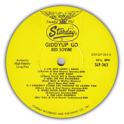 Red Sovine : Giddy-Up Go (LP, Album, Mono)