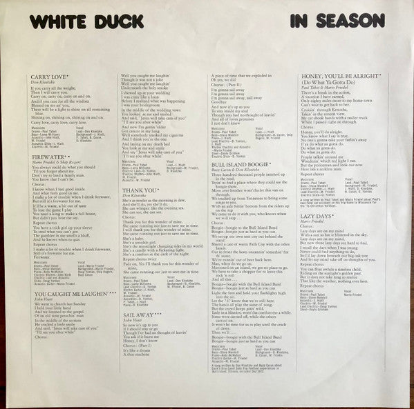 White Duck : In Season (LP, Album, Pin)