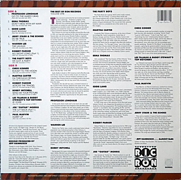 Various : We Got A Party! The Best Of Ron Records Volume 1 (LP, Comp)