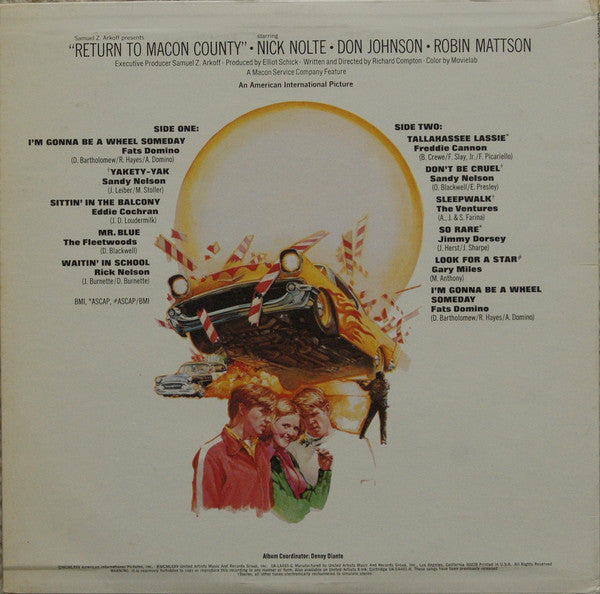 Various : Return To Macon County (Original Motion Picture Soundtrack) (LP, Album, Comp)