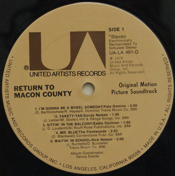 Various : Return To Macon County (Original Motion Picture Soundtrack) (LP, Album, Comp)