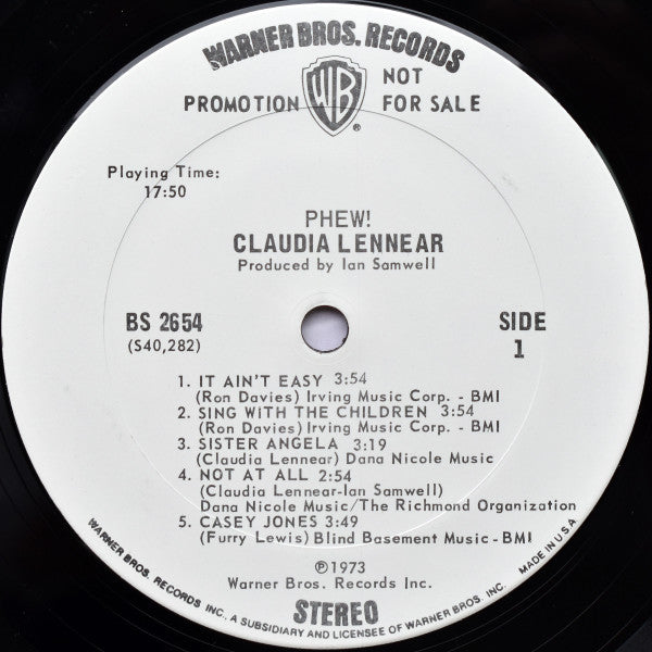 Claudia Lennear : Phew! (LP, Album, Promo, San)