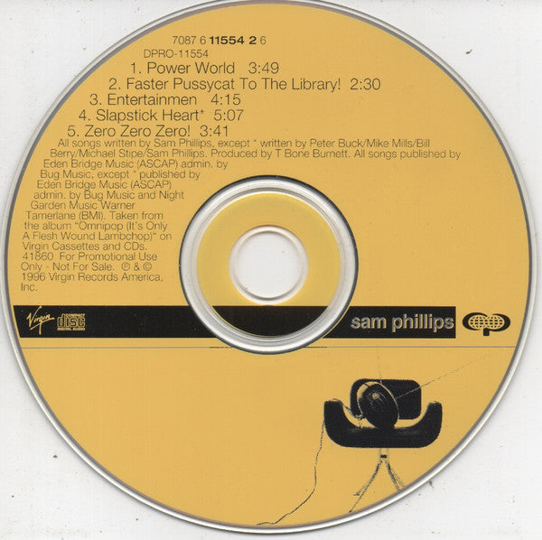 Sam Phillips : A Sam Phillips Omnipop Sampler (CD, Promo, Smplr)