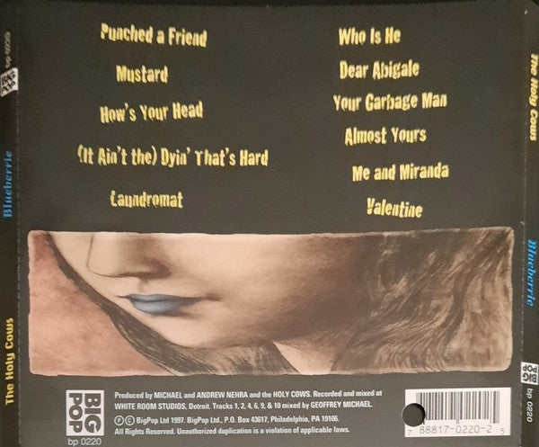 The Holy Cows (2) : Blueberrie (CD, Album)