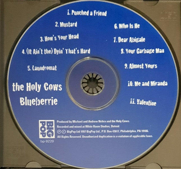 The Holy Cows (2) : Blueberrie (CD, Album)