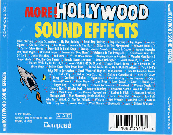 Unknown Artist : More! Hollywood Sound Effects (CD)