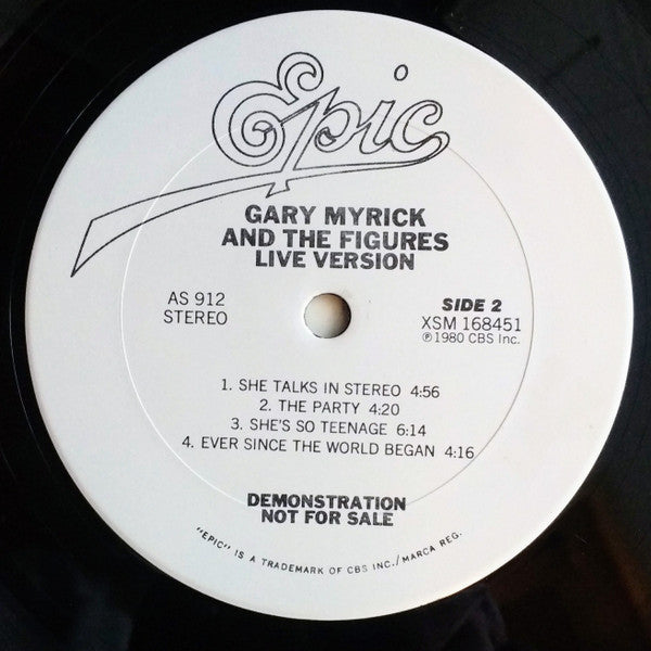 Gary Myrick & The Figures : Gary Myrick And The Figures: Studio Version/Live Version (LP, Promo)
