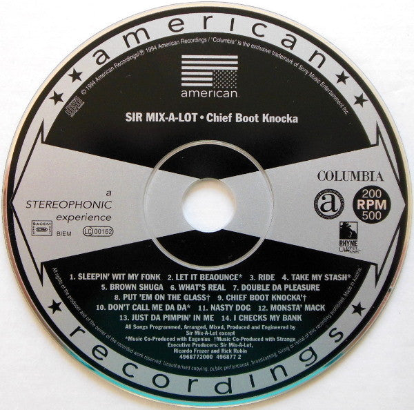 Sir Mix-A-Lot : Chief Boot Knocka (CD, Album)