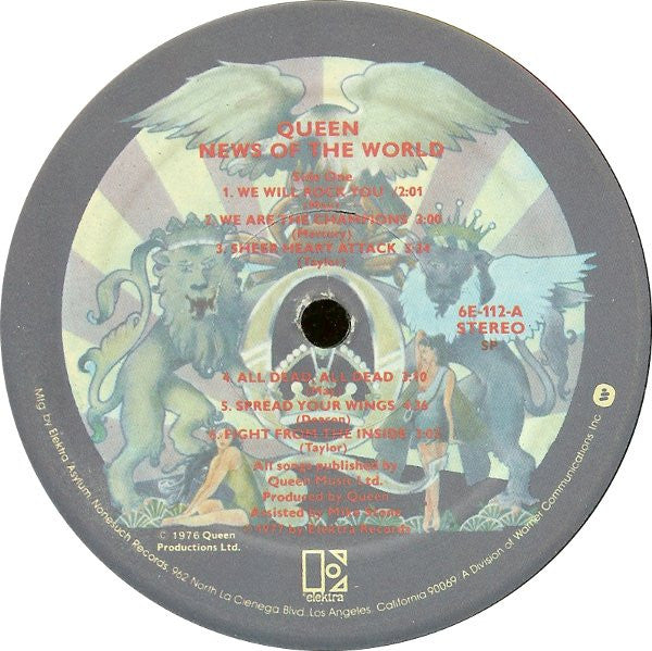 Queen : News Of The World (LP, Album, SP )