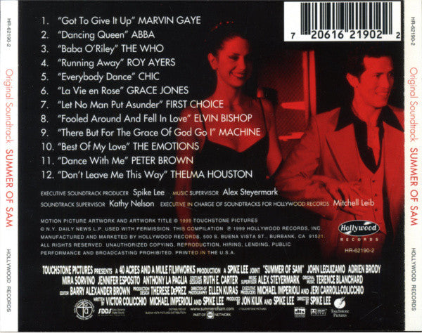 Various : Summer Of Sam (Original Soundtrack) (CD, Comp)