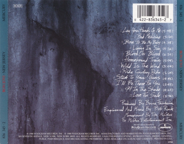 Bon Jovi : New Jersey (CD, Album, RP)