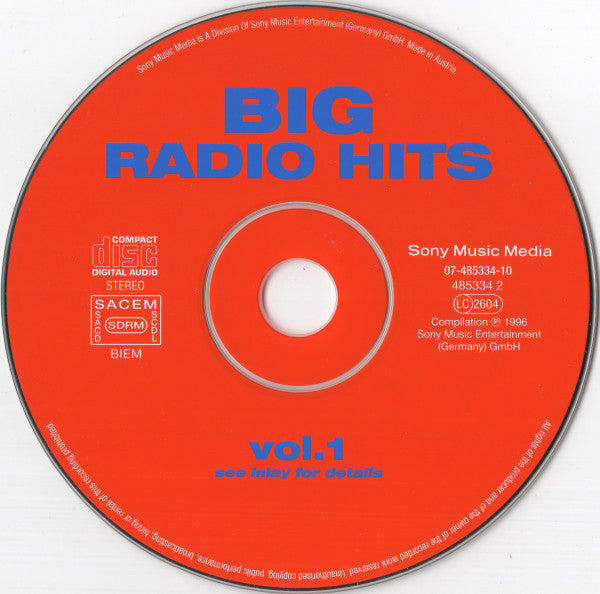 Various : Big Radio Hits Vol. 1 (CD, Comp)