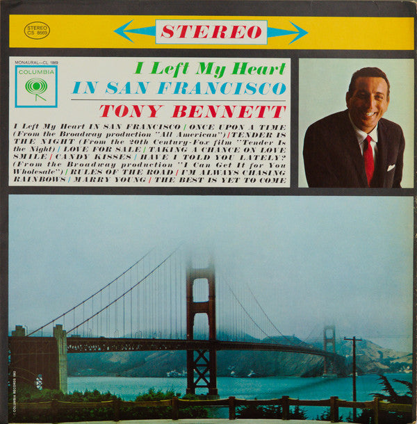 Tony Bennett : I Left My Heart In San Francisco (LP, Album, RE)