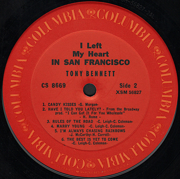 Tony Bennett : I Left My Heart In San Francisco (LP, Album, RE)