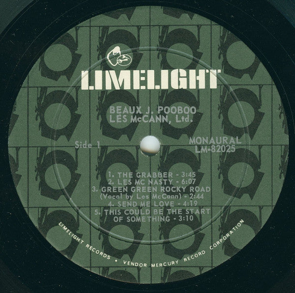 Les McCann Ltd. : Beaux J. Pooboo (LP, Album, Mono)
