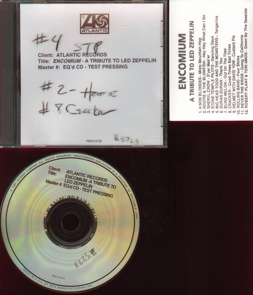 Various : Encomium: A Tribute To Led Zeppelin (CD, Comp, TP)