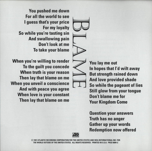 Collective Soul : Blame (CD, Single, Promo)