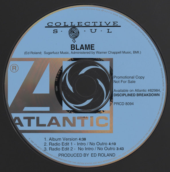 Collective Soul : Blame (CD, Single, Promo)