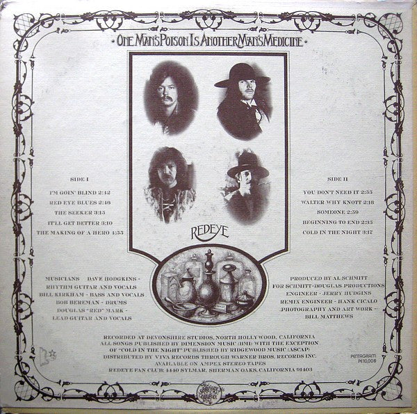 Redeye (5) : One Man's Poison (LP, Album, Promo, San)
