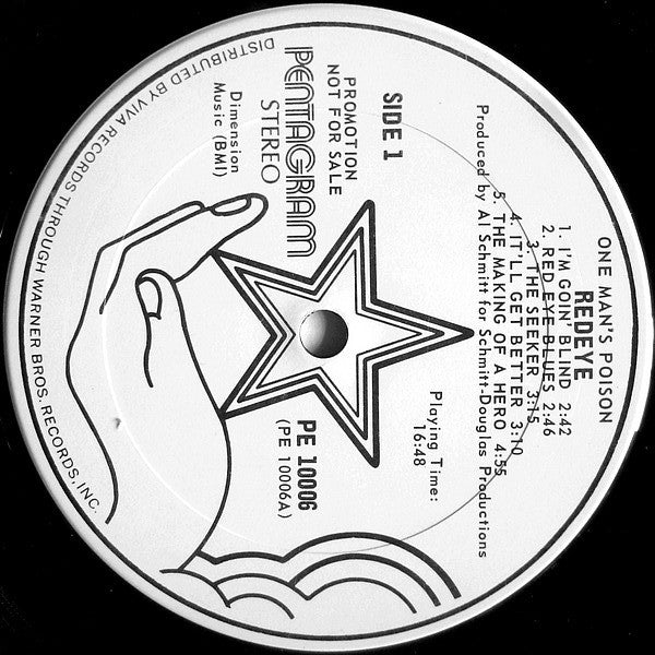 Redeye (5) : One Man's Poison (LP, Album, Promo, San)