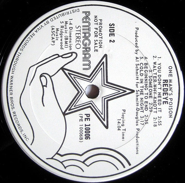 Redeye (5) : One Man's Poison (LP, Album, Promo, San)