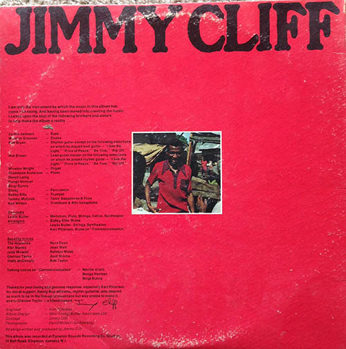 Jimmy Cliff : Unlimited (LP, Album, Gat)