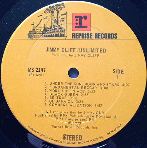 Jimmy Cliff : Unlimited (LP, Album, Gat)
