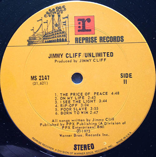 Jimmy Cliff : Unlimited (LP, Album, Gat)