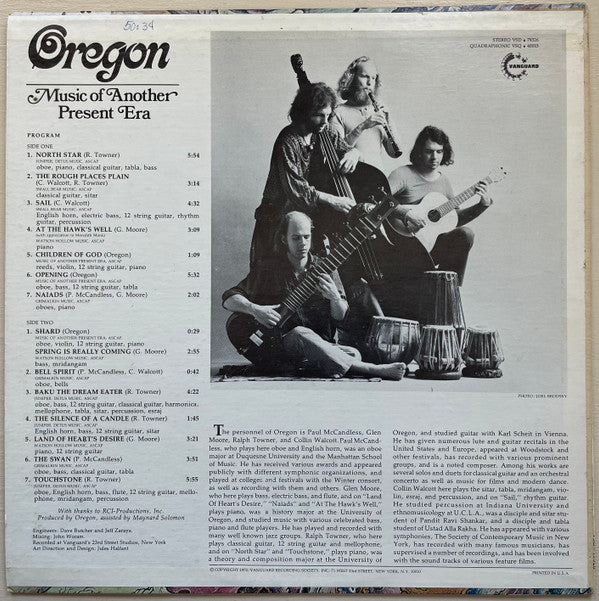 Oregon : Music Of Another Present Era (LP, Album, RE)