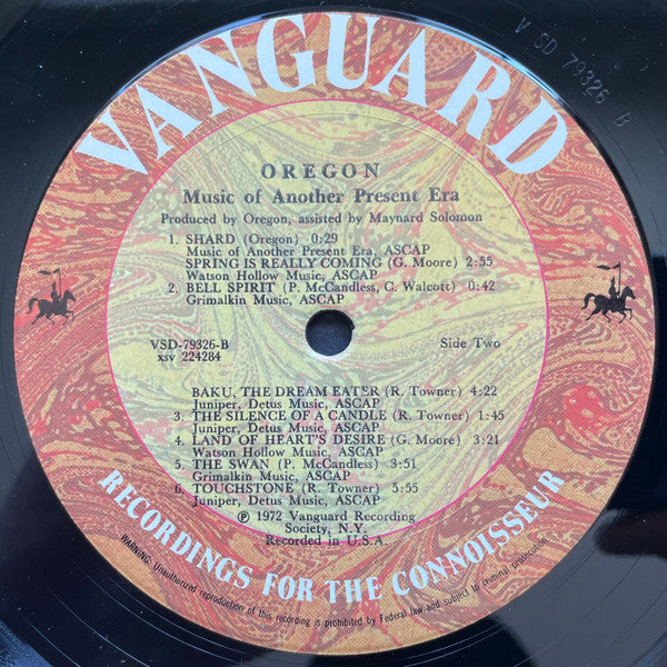 Oregon : Music Of Another Present Era (LP, Album, RE)