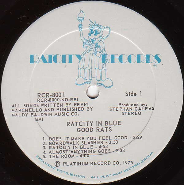 Good Rats : Ratcity In Blue (LP, Album, RE)