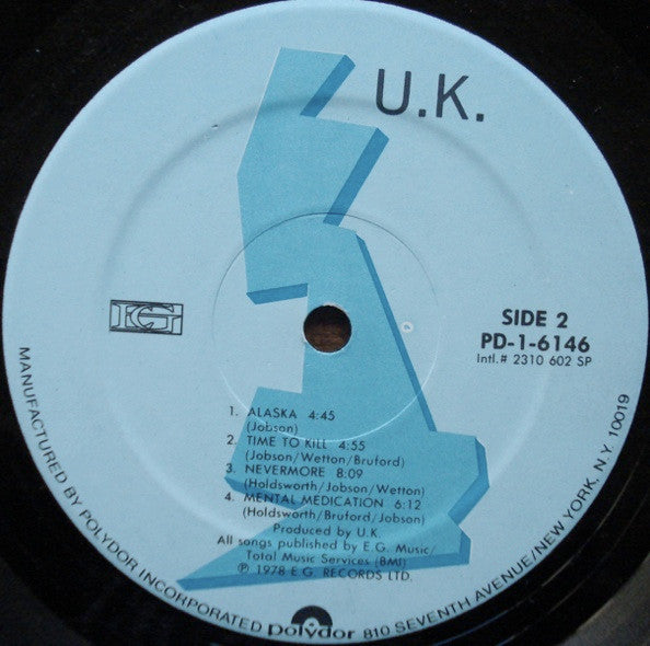 U.K.* : U.K. (LP, Album, Spe)