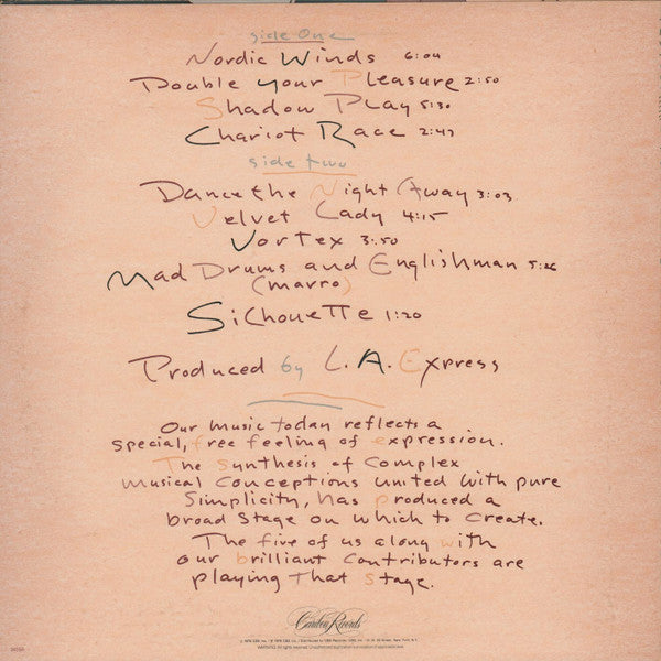 The L.A. Express : Shadow Play (LP, Album, Ter)