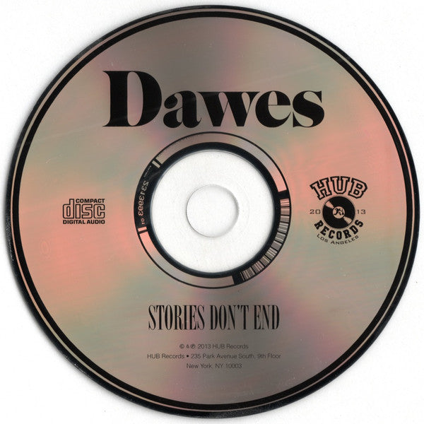 Dawes (2) : Stories Don't End (CD, Album, Dig)