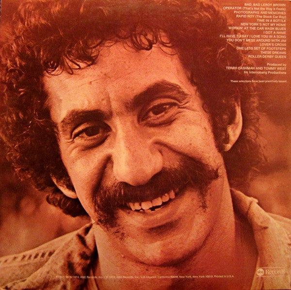 Jim Croce : Photographs & Memories: His Greatest Hits (LP, Comp)