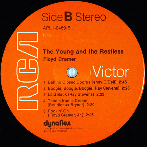 Floyd Cramer : The Young And The Restless (LP, Album)