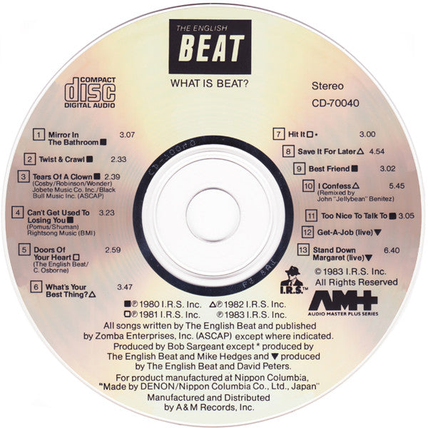 The Beat (2) : What Is Beat? (CD, Comp)