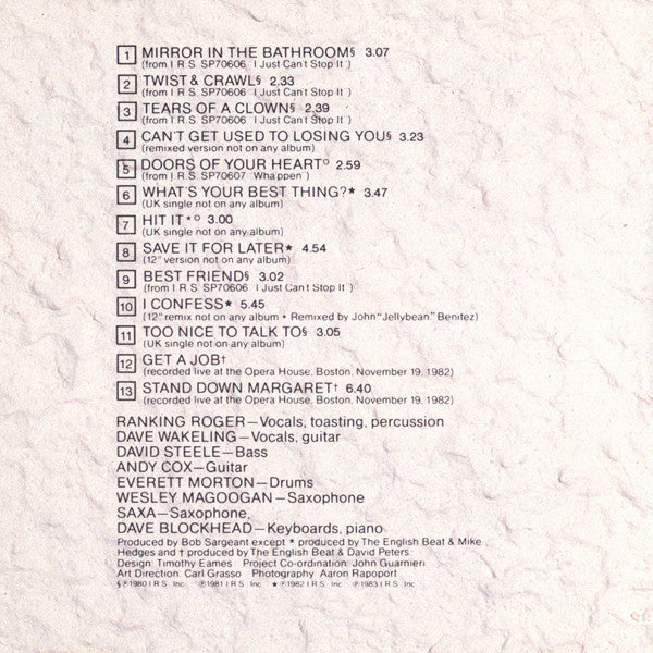 The Beat (2) : What Is Beat? (CD, Comp)