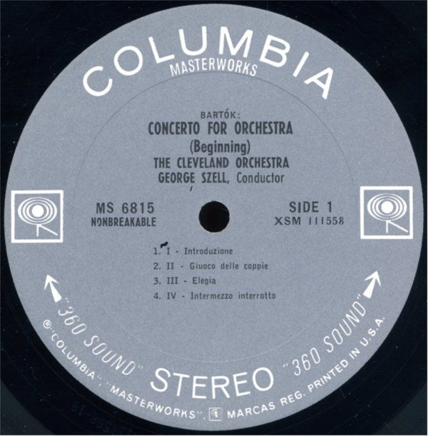 Bartók* / Janáček* - George Szell, The Cleveland Orchestra : Concerto For Orchestra / Sinfonietta (LP, Album)