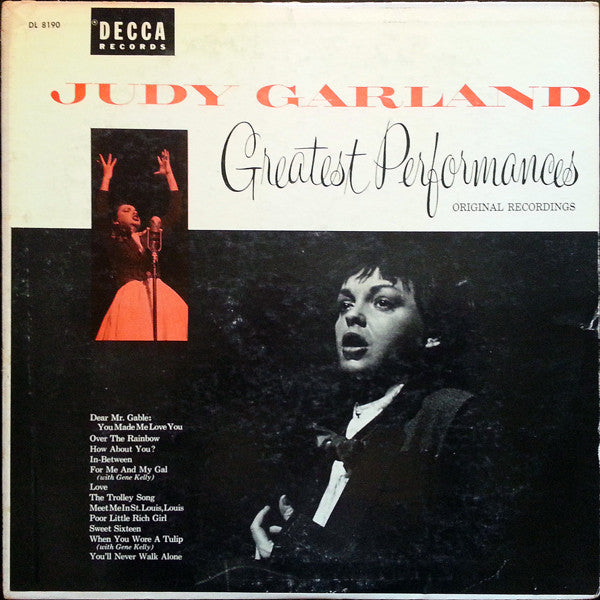 Judy Garland : Greatest Performances Original Recordings (LP, Comp)