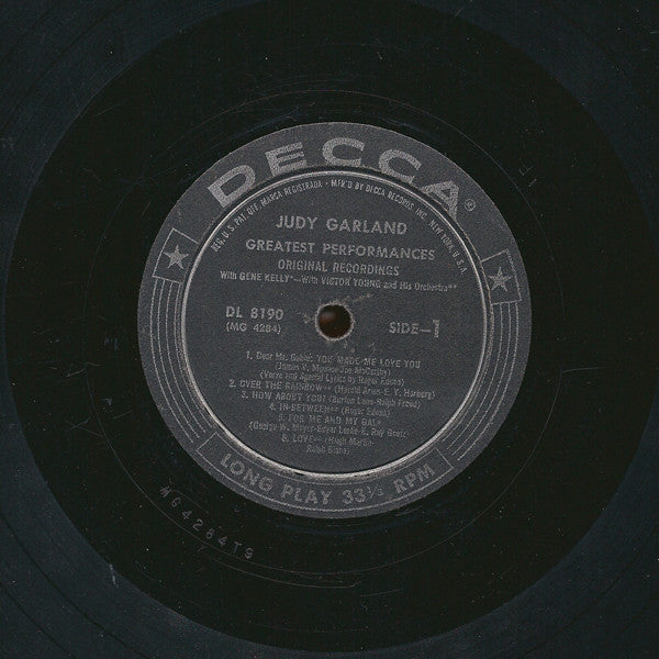 Judy Garland : Greatest Performances Original Recordings (LP, Comp)