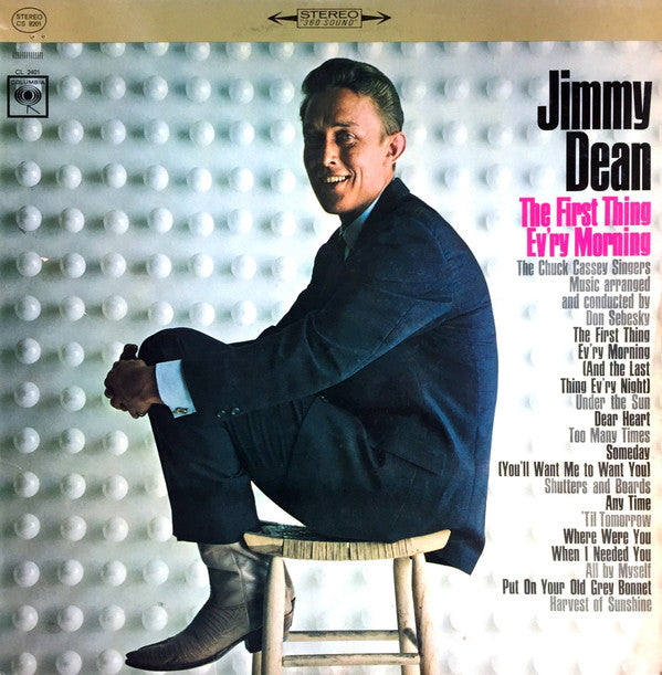 Jimmy Dean : The First Thing Ev'ry Morning (LP, Album, Ter)