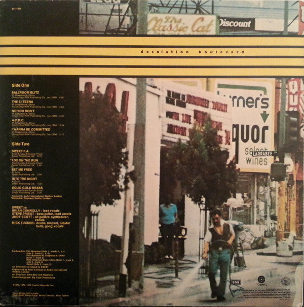 The Sweet : Desolation Boulevard (LP, Album, Los)